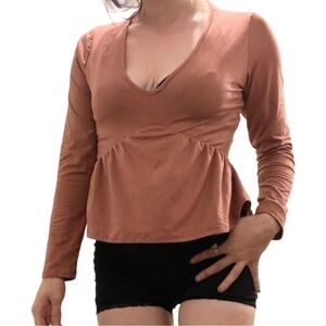 RAGDOLL LA Long Sleeve Top in Mauve